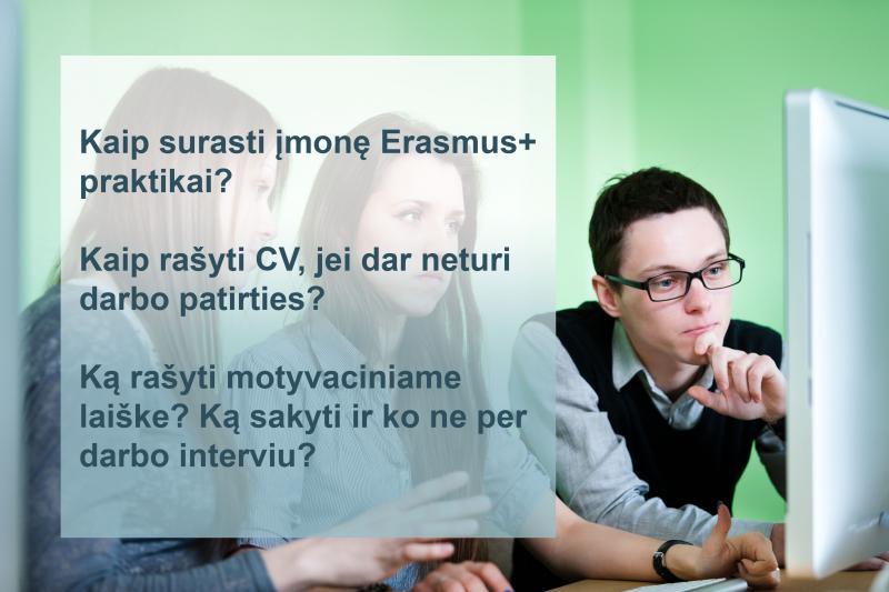 Kviečiame dalyvauti atviroje CV rašymo ir pasirengimo darbo pokalbiui paskaitoje