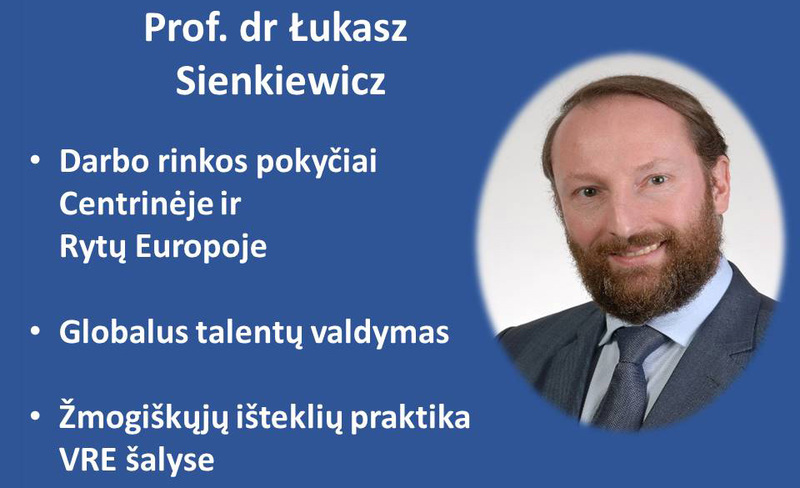 Š. m. balandžio 23-24 paskaitas skaitys Prof. dr Łukasz Sienkiewicz (Lenkija)