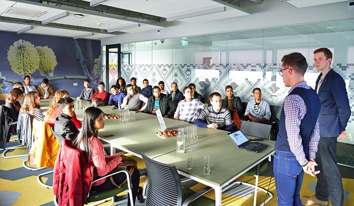 International students visited VGTU partners – global business centers in Vilnius