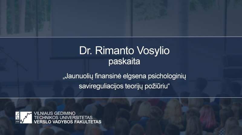 Vyks dr. Rimanto Vosylio paskaita