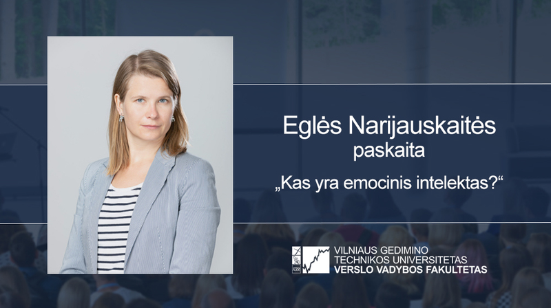 Vyks Eglės Narijauskaitės paskaita (anglų kalba)