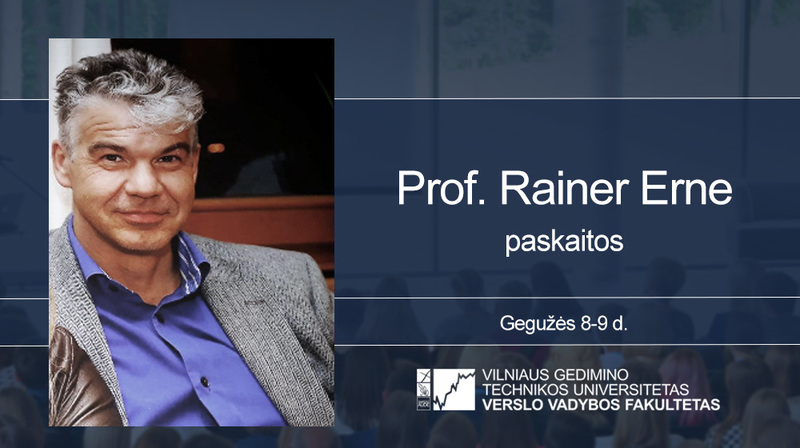 Vyks Prof. Rainer Erne paskaitos