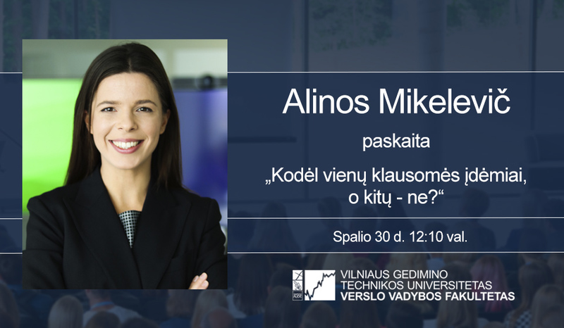 Vyks Alinos Mikelevič paskaita