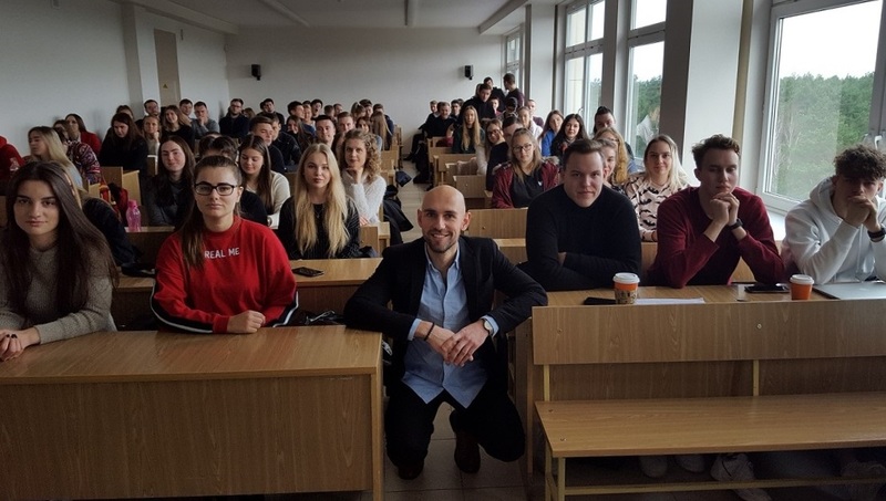  Studentams paskaitas skaitė Kristijonas Žibutis