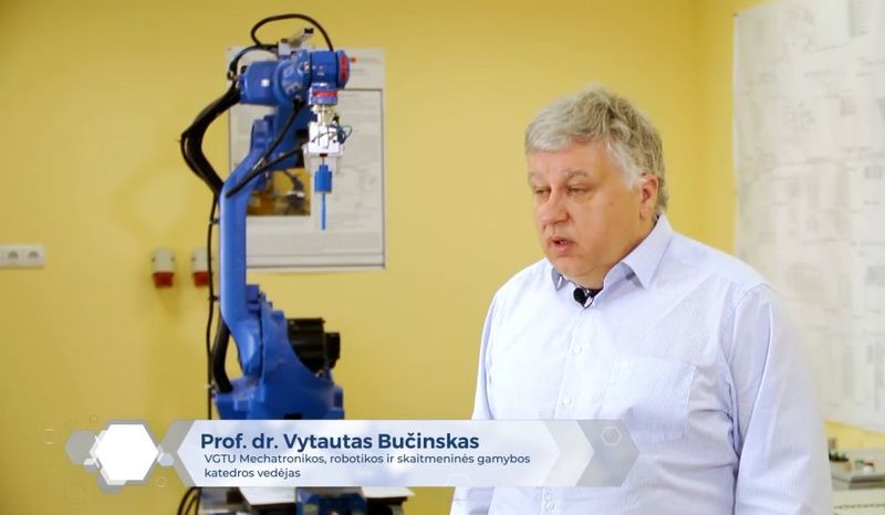 Laidoje "Mokslo ritmu" prof. dr. Vytautas Bučinskas apie robotizaciją