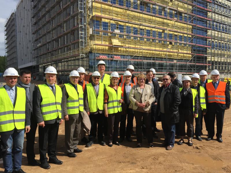 Statybos fakulteto darbuotojai lankėsi Vilniaus universiteto Jungtinio gyvybės mokslų centre