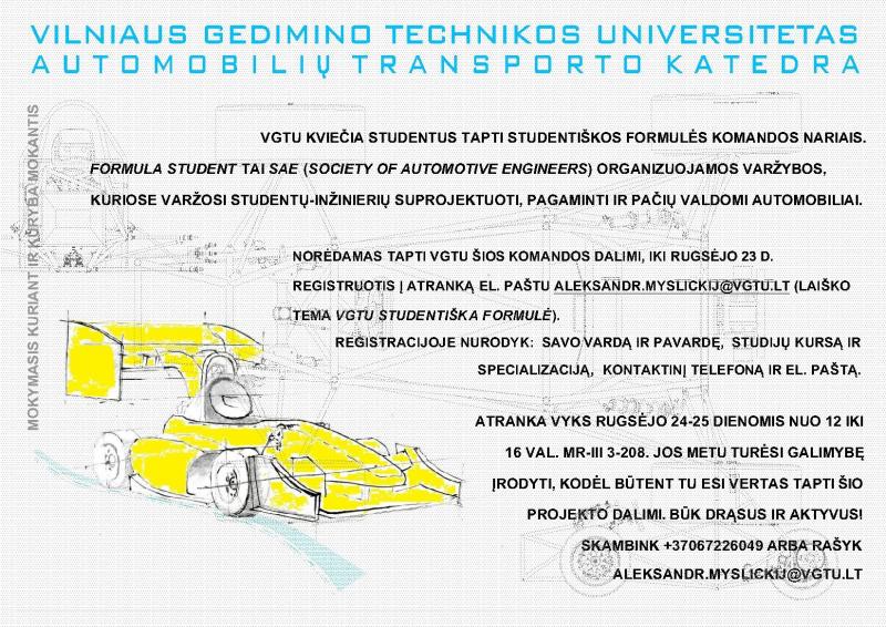 TIF kviečia studentus į naują projektą - sukurk studentų formulę!